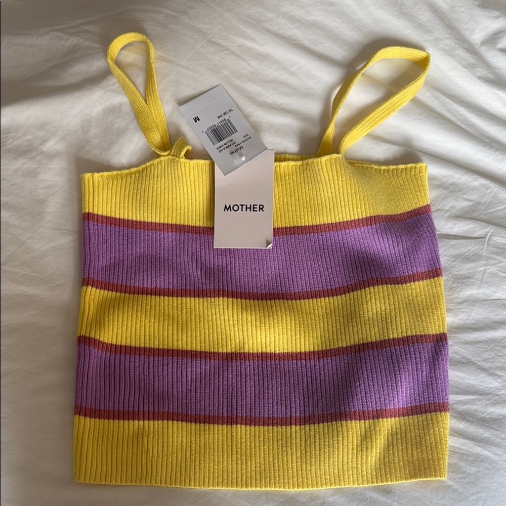 Mother Striped Knit Tank Top